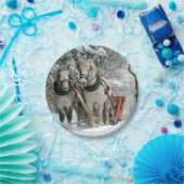 Assiettes En Carton Sleigh Ride in Winter Wonderland (Fête)
