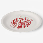 Assiettes En Carton Slice Baby Pizza Ciao Baby shower (Angle)