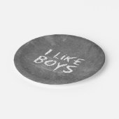 Assiettes En Carton SlipperyJoe's I Like Boys sale tableau noir (Angle)