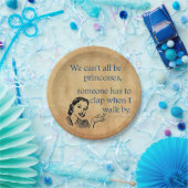 Assiettes En Carton SlipperyJoe's Princess clap marchant drôle les ann (Fête)