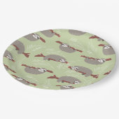 Assiettes En Carton Sloth (Angle)