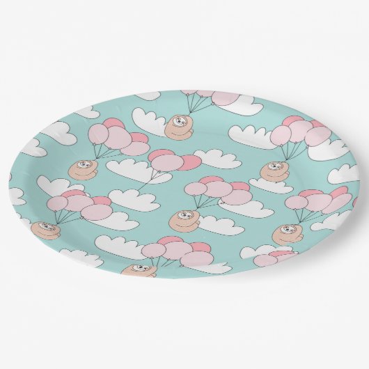 Assiettes En Carton Sloth (Angle)