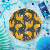 Assiettes En Carton Sloth (Fête)