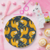 Assiettes En Carton Sloth (Fête)