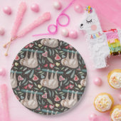 Assiettes En Carton Sloth (Fête)