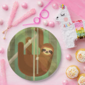 Assiettes En Carton Sloth (Fête)