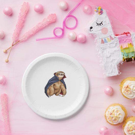 Assiettes En Carton Sloth Halloween Vampire classique T-shirt (Fête)