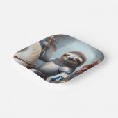 Assiettes En Carton Sloth Knight Fighting Dragons (Angulaire)