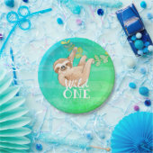 Assiettes En Carton Sloth Wild One First Birthday Party Plate (Fête)