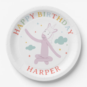 Assiettes En Carton Slumberkins Licorne Anniversaire