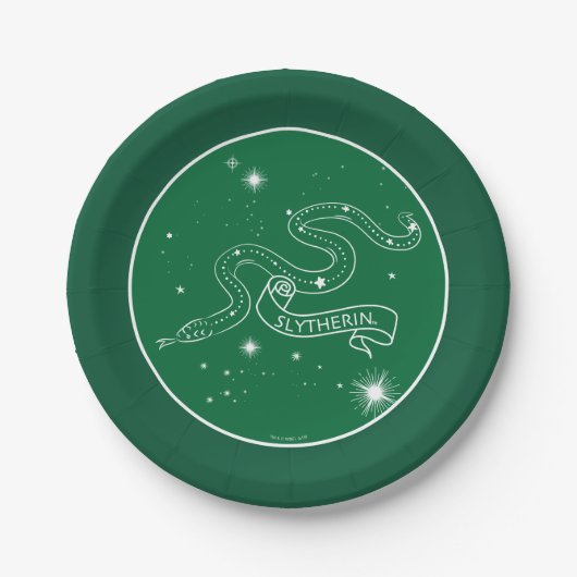Assiettes En Carton SLYTHERIN™ Constellation Graphique (Devant)
