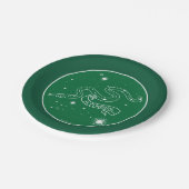Assiettes En Carton SLYTHERIN™ Constellation Graphique (Angle)