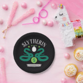 Assiettes En Carton SLYTHERIN™ House Double Snake Locket Graphique (Fête)