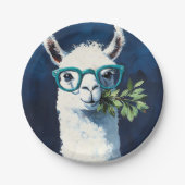 Assiettes En Carton Smarty Llama Chic (Devant)