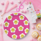 Assiettes En Carton Smiley lumineux (Fête)