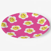 Assiettes En Carton Smiley lumineux (Angle)