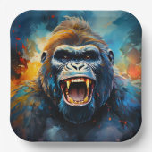 Assiettes En Carton Smiling gorilla (Recto)
