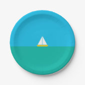 Assiettes En Carton Smooth Sailin Party Plates (Devant)