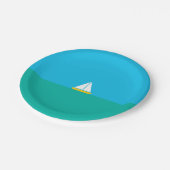 Assiettes En Carton Smooth Sailin Party Plates (Angle)