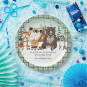 Assiettes En Carton S'more Camping Ours Fox Raccoon Bonfire Anniversai (Fête)