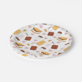 Assiettes En Carton S'mores Camping Décor de fête à thème (Angle)