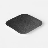 Assiettes En Carton Snakeskin noir (Angulaire)