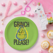 Assiettes En Carton Snarky Grinch | Drôle Grinch S'Il Vous Plaît (Fête)