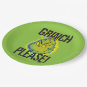 Assiettes En Carton Snarky Grinch | Drôle Grinch S'Il Vous Plaît (Angle)