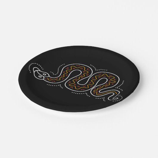 Assiettes En Carton Snkae a pointillé la conception (Angle)