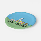 Assiettes En Carton Snoopy à l'oeuf Pâques (Angle)