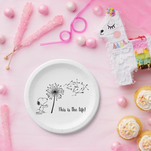 Assiettes En Carton Snoopy Avec Dandelion (Fête)