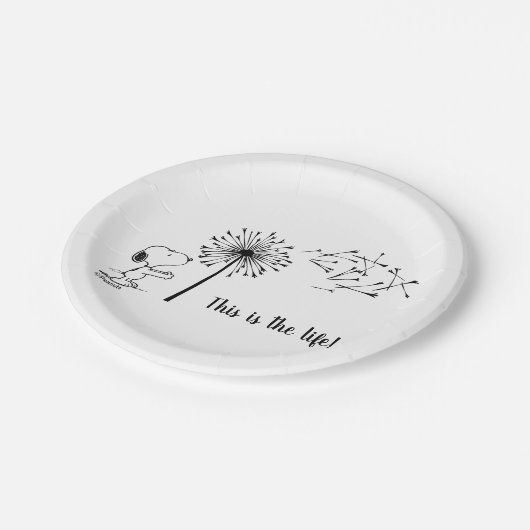 Assiettes En Carton Snoopy Avec Dandelion (Angle)