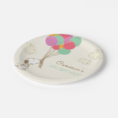 Assiettes En Carton Snoopy et Ballons Anniversaire (Angle)