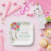 Assiettes En Carton Snoopy et ballons | BABY SHOWER (Fête)