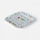 Assiettes En Carton Snoopy et l'équipage Zamboni (Angulaire)