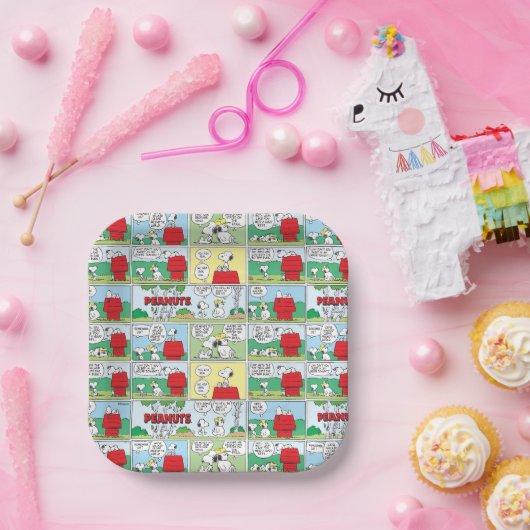 Assiettes En Carton Snoopy et ses frères Andy & Olaf (Fête)