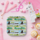 Assiettes En Carton Snoopy & Friends | Go Camping (Fête)