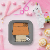 Assiettes En Carton Snoopy Halloween Spider Web Doghouse (Fête)