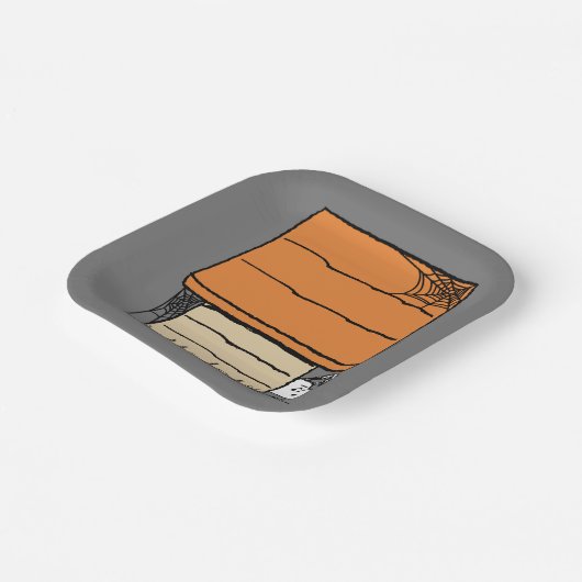 Assiettes En Carton Snoopy Halloween Spider Web Doghouse (Angulaire)