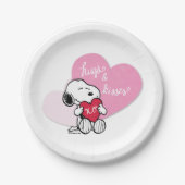 Assiettes En Carton Snoopy Hugs & Kisses (Devant)