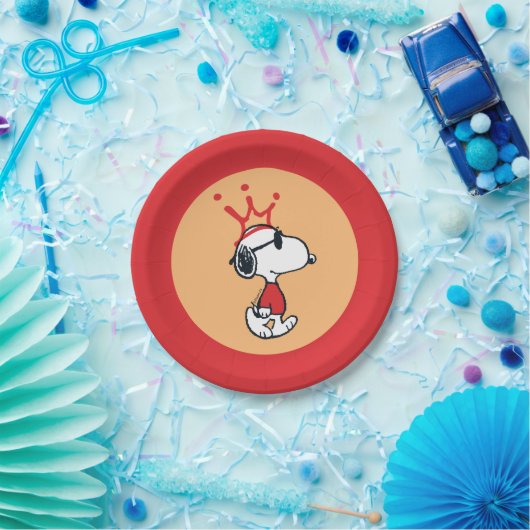 Assiettes En Carton Snoopy - Joe Cool Crown (Fête)