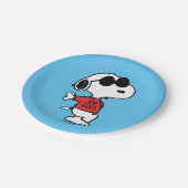 Assiettes En Carton Snoopy "Joe Cool" debout (Angle)