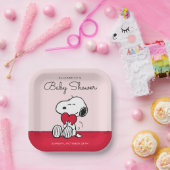 Assiettes En Carton Snoopy | Little Sweetheart Baby Shower Paper Plate (Fête)