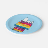 Assiettes En Carton Snoopy | Rainbow Dog House (Angle)