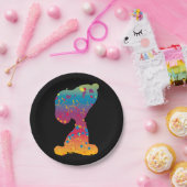 Assiettes En Carton Snoopy Rainbow Graffiti Silhouette (Fête)