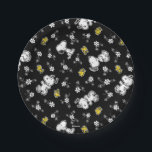 Assiettes En Carton Snoopy & Woodstock Fun & Flowers<br><div class="desc">Take a look at this super cute design featuring Snoopy & Woodstock stopping to smell the flowers.</div>