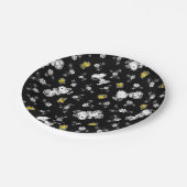 Assiettes En Carton Snoopy & Woodstock Fun & Flowers (Angle)