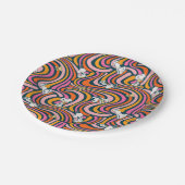 Assiettes En Carton Snoopy & Woodstock Vibes Super Motif violet (Angle)