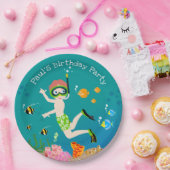 Assiettes En Carton Snorkeling avec poisson tropical garçon fête d'ann (Fête)