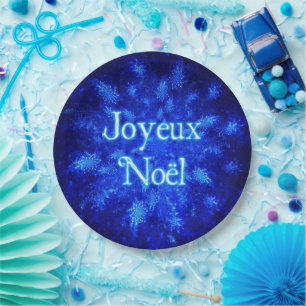 Assiettes En Carton Snowburst - Joyeux Noё l